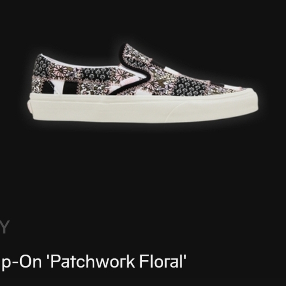 Women's Vans  Slip-On Patchwork Floral Shoes